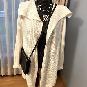 White sweater cardigan